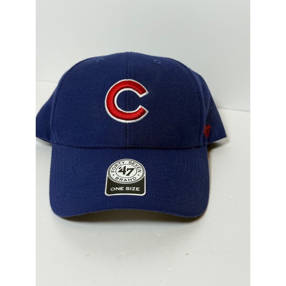 Chicago‎ Cubs 47 Brand Hat MLB Baseball Cap Adjustable One Size Blue - Picture 1 of 10